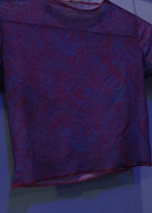 Swirl Pattern Mesh Top