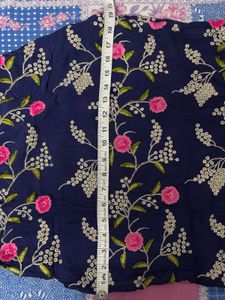 Blue Embroidery Shirt