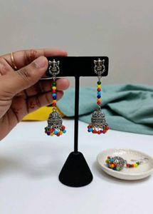Colorful Jhumka Earrings
