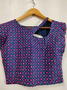 Blue And Pink Mirror Blouse ( Women)