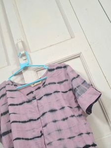 Stylish Pink Printed Kurta