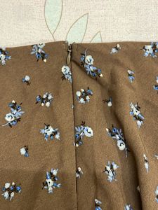 H&amp;M Divided Floral Brown Dress - US 12