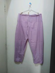 Light Pink White Floral Kurta Pyjama Dupatta Set