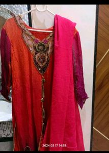 3 shade top and ghaghra