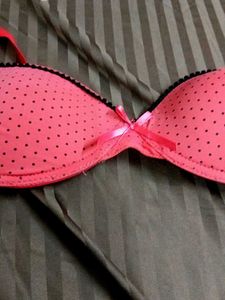 New Nt Used  Soft Polka Paded BraDomation