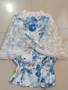 Floral Lace Sleeve Top