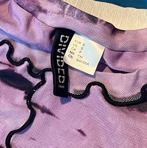 Purple Tie-Dye Bodycon Mesh Dress