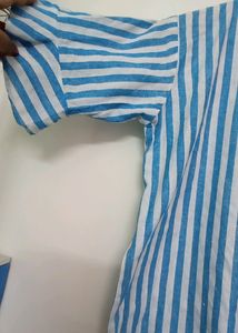 Striped Ruffle Sleeve Top