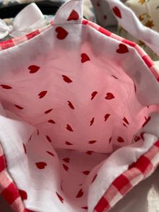 Red Gingham Pouch🍒❤️