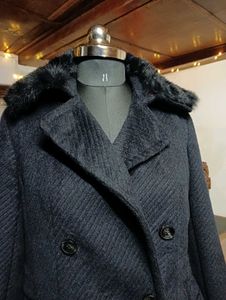 Detachable Fur Collar Overcoat