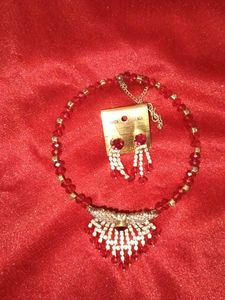 Haslo Necklace Set With Earing
