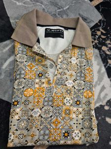 Patterned Mufti Polo Shirt