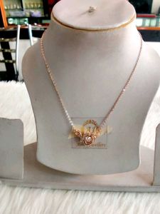 925 Rose Gold Heart Pendant Necklace With Hallmark
