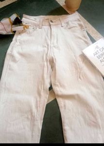 White Straight Leg Jeans