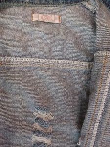 Brand New Distressed Denim Jacket
