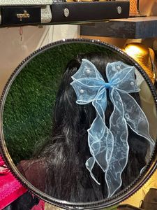 Blue Bow Hair Accessory