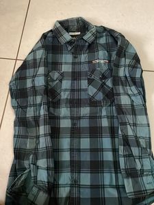 Plaid Button-Up Shirt