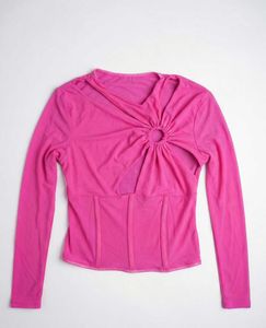Hot Pink Long Sleeve Top