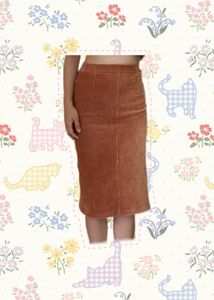 Corduroy Midi Skirt