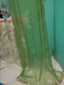 Elegant Embroidered Green Kurti Set