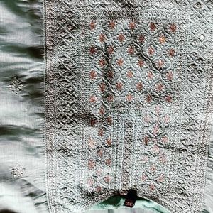 Elegant Light Green Embroidered Kurti