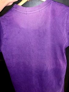 Purple USA Army Graphic Tee