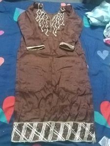Elegant Brown Kurta And Gharara For Festive Seoson