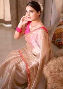 Elegant Pink Saree Blouse