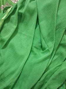 Green Embroidered Indian Top