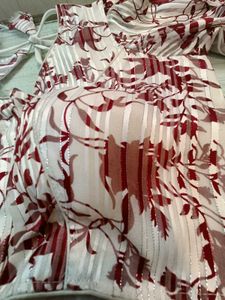 Red Floral Jimichu Blouse