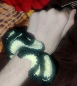 handmade crochet scrunchie