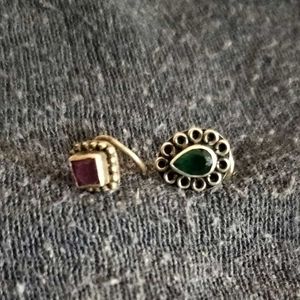 Pure Silver Antique Wired Nosepins!