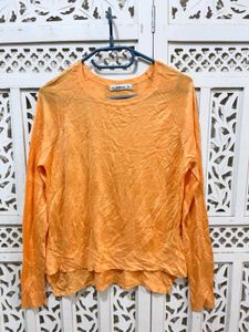 🎀Original Zara Knit Top - Long Sleeve Orange ()