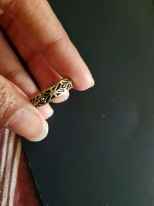 Golden Sundrop Earrings And Vintage Ring