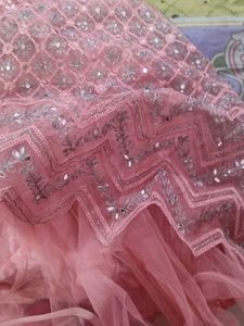 Pink Mirror Work Very Prity Gown