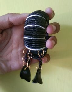 💥Black Bracelet With Green Earring Combo💥