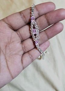 Sparkling Pink &amp; Silver Bracelet