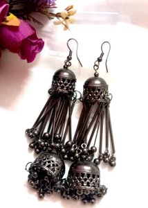 Heavy Oxidized Earrings- Combo Of 2