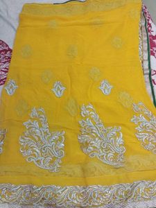 Elegant Yellow Saree