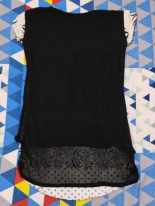 Black &amp; White Floral Top