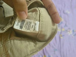 Khaki Cargo Pants(Size L)