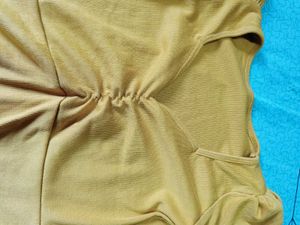 Ruched Front Puff Sleeve Top