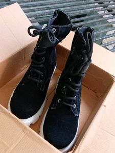 Ankle Length Black Boots