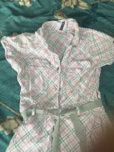 pink casual top