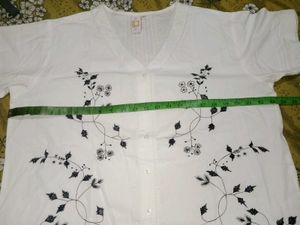 Embroidered White Co-ord Set