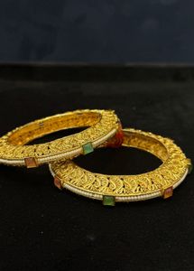 Gold-plated Bangles (Set of 2)