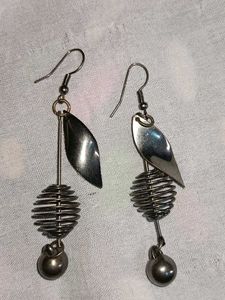 Unique Silver Dangle Earrings