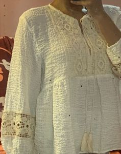 ZARA Boho Embroided Top