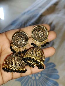 Oxidized Jhumka Earrings[2 Type Earrings] Combo 🎊