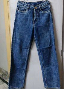 Ocean Blue Straight Fit Jeans Waist 28